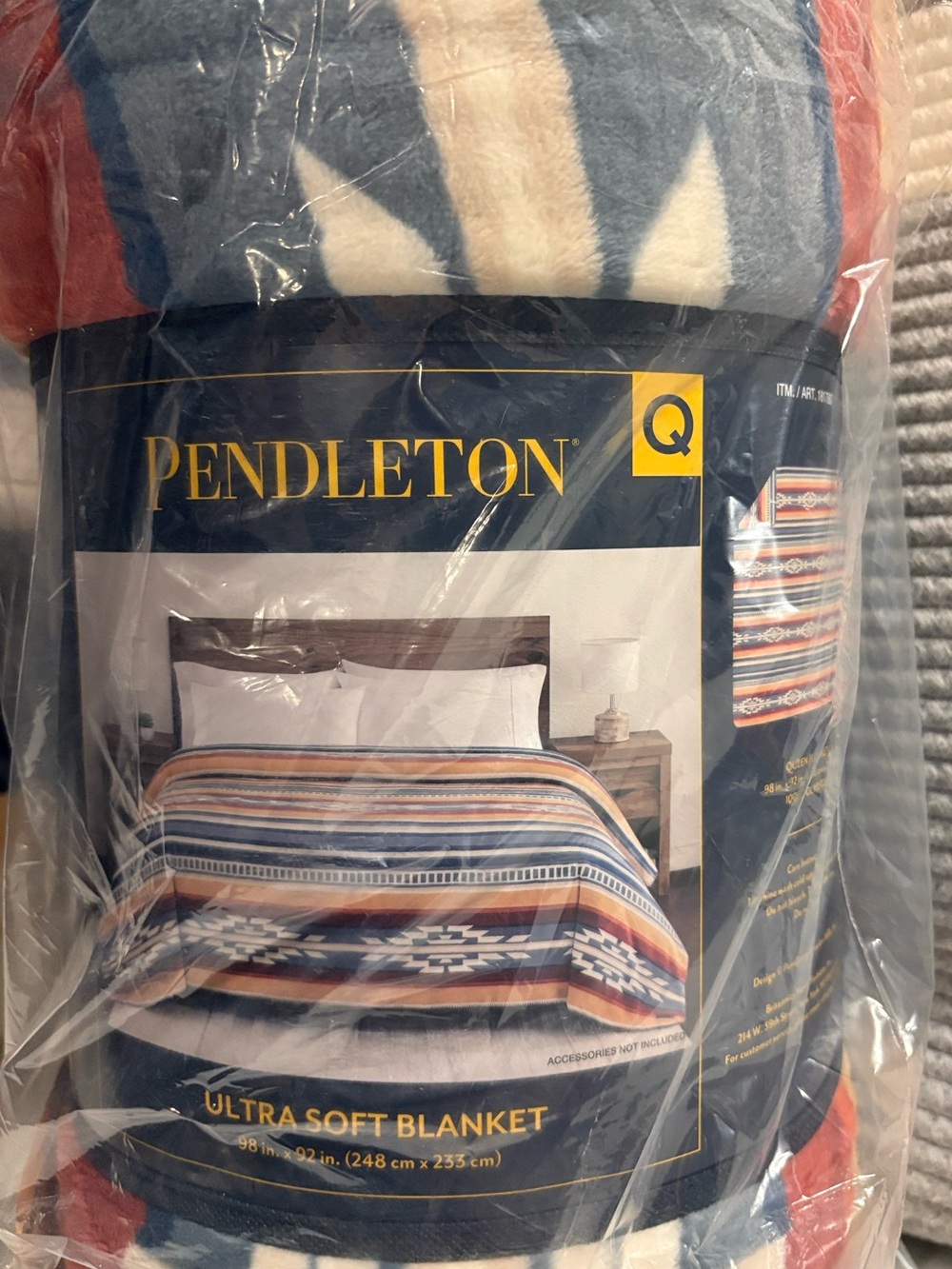 Pendleton Ultrasoft Blanket - Saltillo Stripe - Queen - Picture 6 of 6